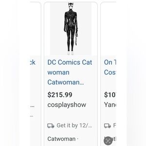 🏷 DC Comics Catwoman 5 Piece Professional Quality Costume - Size XS - Like New